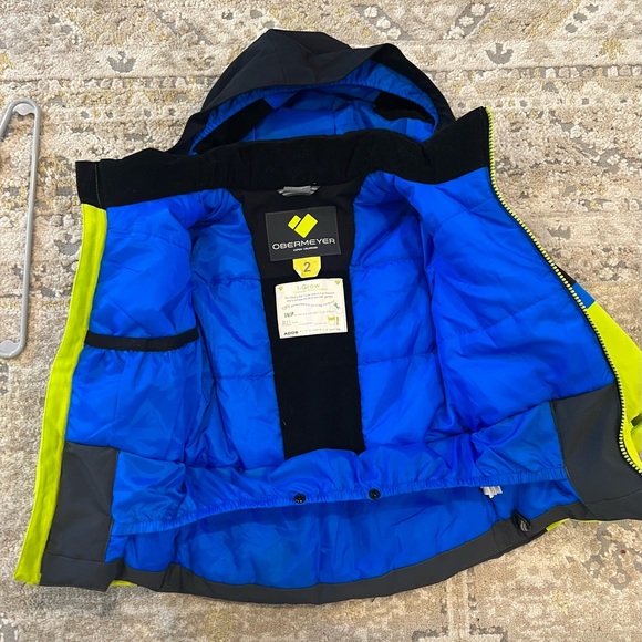 Obermeyer boys snow set - coat, bib and fleece size 2-XS - Picture 3 of 13
